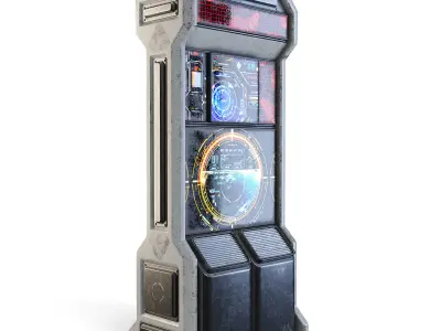 Space Station Screens 3D model