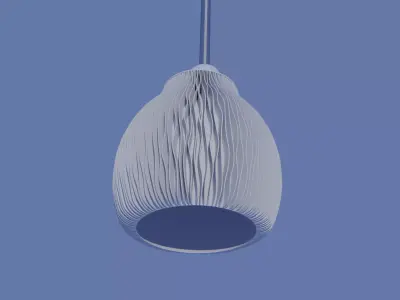 Lampshade - NATURE MUSHROOM - table or pendant lamp - E27 mount 3D print model