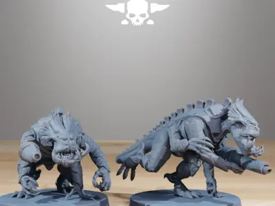 Xenarid Infantry 3D print model