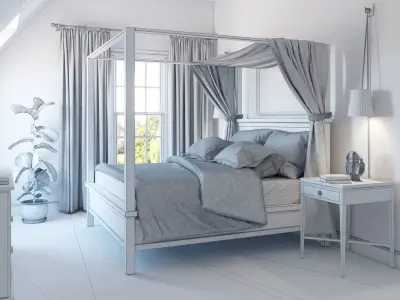 Bedroom Casablanca 3D model