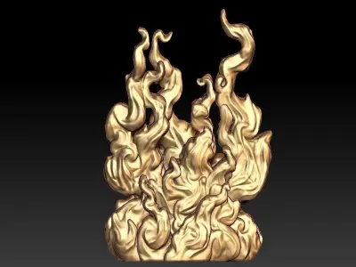 Fire Flame 3D print model get