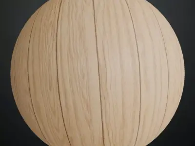 Vintage Hand-Painted Dark Brown Wood PBR Seamless Texture