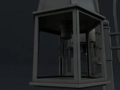 Street lamp 3D model 5