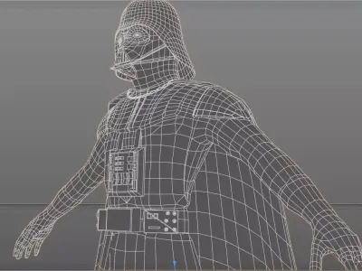 Darth Vader Star Wars Low-poly 3D model