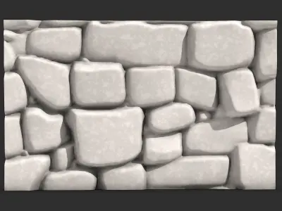 Natural Rock Face Wall Module 3D print model purchase