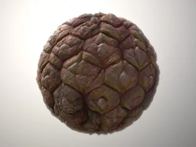 Material Skin Monster 28 Seamless PBR Texture Texture