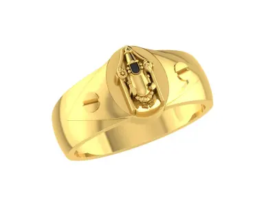 Light Weight Gold Diamond Rings-ZA RN 837 3D print model