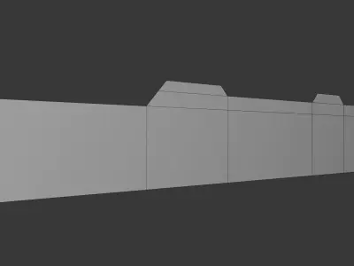 Big graffiti wall III 3D model