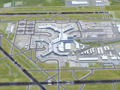 Vancouver Airport 12km Low-poly 3D model