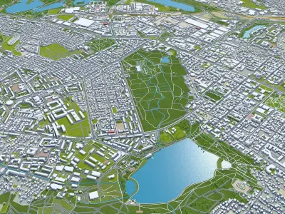 Chisinau Moldova Low-poly 3D model