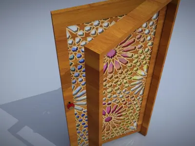Arabesque Door Free 3D model