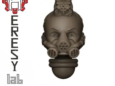 Heresylab - Female Sci-Fi heads for conversions SET 16 of 21 3D print model