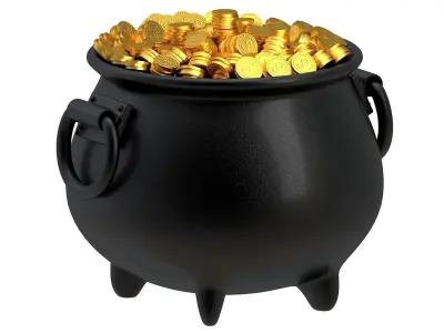 Pot of Gold 02 3D model