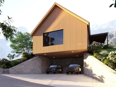  3D Exterior Scene 3D model design garden and landscape 3D model 10