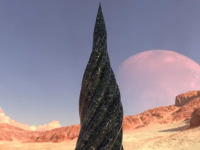 Twisted Skyscraper 3D model