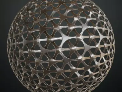 Brushed Aluminum Perforated Metal Grill PBR Seamless Texture purchase