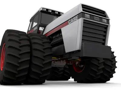 JI Case  4994 1984 Tractor White Version  3D model