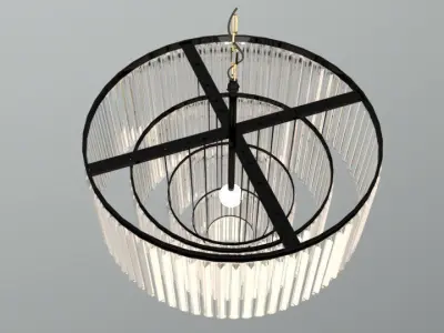 chandelier LUSTER Low-poly 3D model