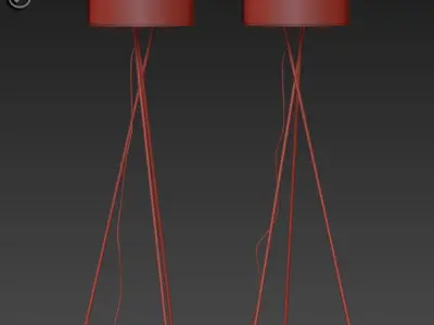 Clara Tripod Floor Lamp 3D model