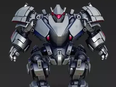 Futuristic Warrior Robot 3D Model 3D model buy