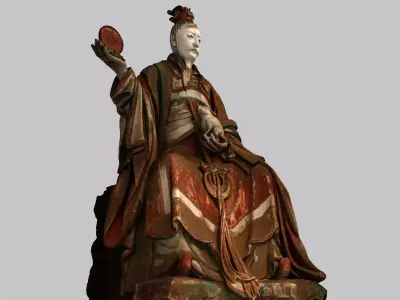 Deity Statue Sculpture01 3D model