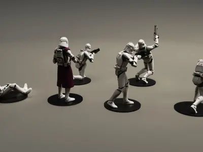 star wars 3d printable clone legion pack 3 3D print model