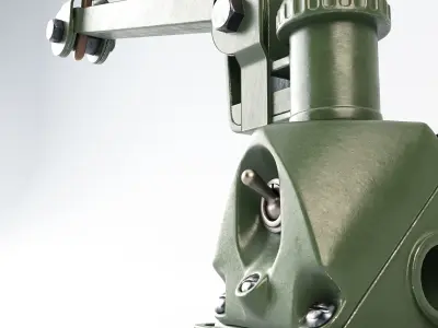 Vintage Industrial Desk Lamp 3D model