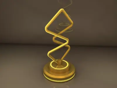 Gold Lamp 3D model