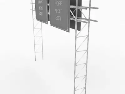 Highway Sign 3D model