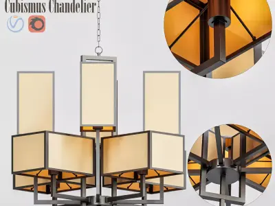 Cubismus Chandelier 3D model