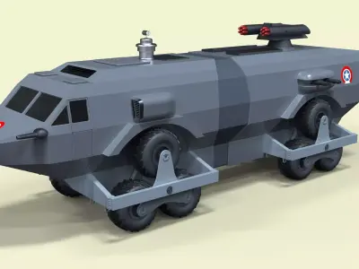 Landmaster from Damnation Alley 3D model