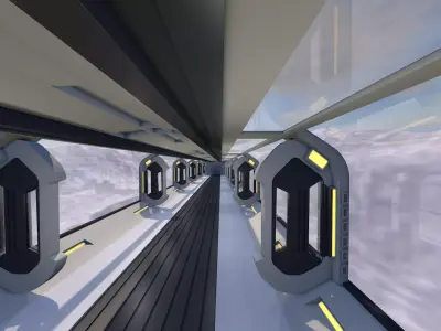Corridor Interior 3D model shop