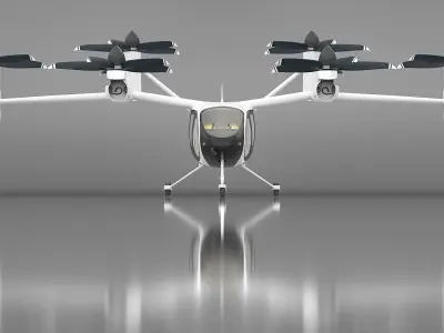  Urban Air Mobility Taxi with Enclosed Cockpit 