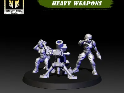 Vanquishers Heavy Weapons 3D print model