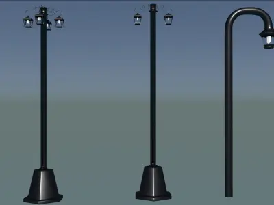 SImple Street Lamp 3D model