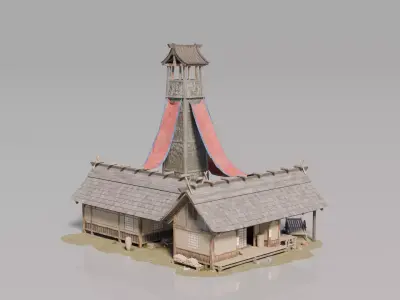 Traditional Japanese House 7 3D model