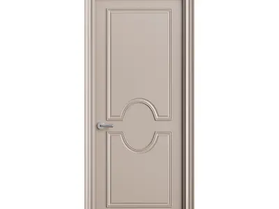 Modern entrance door 24 3D model