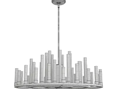 Trinity LED Chandelier Low-poly 3D model