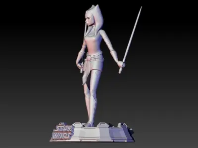Ahsoka Tano from Clone Wars series 3D print model