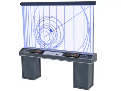 Tactical Dispay Screen 1-18 scale Hasbro Kenner 3D print model