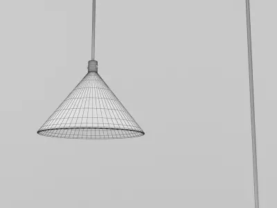 Contemporary Hanging Pendant Lamp 3D model