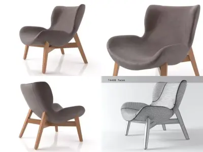 Daff lounge chair 3D model