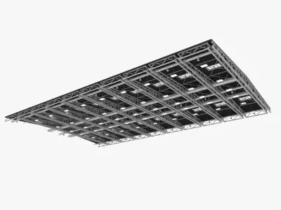 Ceiling Ventilation Pipes 15 3D model