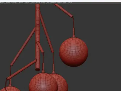 TREE pendant Low-poly 3D model