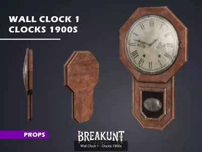 Clocks 1900s - 17 assets 3D Model Pack