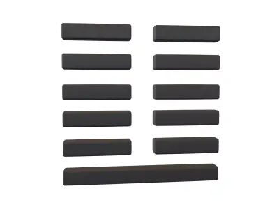 I Ching Hexagrams 24 fu v1 001 Low-poly 3D model