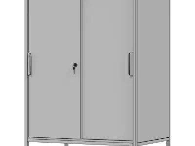 IKEA - TROTTEN Wardrobe with sliding doors 3D model