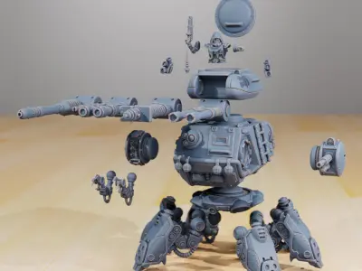 Scavenger Tank 3D print model