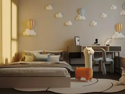 Children s Room 3D model buy