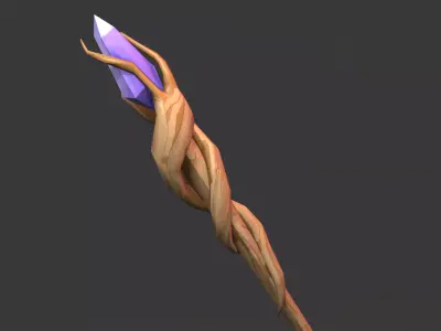 Elven Weapons Pack Low-poly 3D model